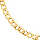 14K Yellow Gold 6.5 mm Diamond Cut Curb Chain - 22 in.