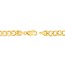 14K Yellow Gold 6.5 mm Diamond Cut Curb Chain - 22 in.