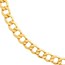 14K Yellow Gold 6.5 mm Diamond Cut Curb Chain - 24 in.