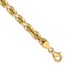 14k Yellow Gold 6.5 mm Diamond Cut Rope Chain - 9 in.
