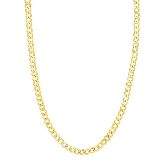 14K Yellow Gold 6.7 mm Cuban Chain w/ Lobster Clasp - 22 in.