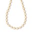 14k Yellow Gold 6-7 mm White FW Pearl Bead Necklace - 18 in.