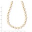 14k Yellow Gold 6-7 mm White FW Pearl Bead Necklace - 18 in.