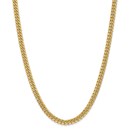 14k Yellow Gold 6 mm Semi-Solid Miami Cuban Chain - 28 in.