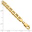 14K Yellow Gold 7.0mm Semi-Solid Anchor Chain - 7 in.