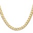 14K Yellow Gold 7.5mm Semi-Solid Curb Chain - 18 in.