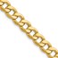 14K Yellow Gold 7.5mm Semi-Solid Curb Chain - 20 in.
