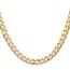 14K Yellow Gold 7.5mm Semi-Solid Curb Chain - 20 in.