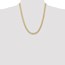 14K Yellow Gold 7.5mm Semi-Solid Curb Chain - 22 in.