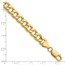 14K Yellow Gold 7.5mm Semi-Solid Curb Chain - 9 in.
