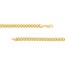 14K Yellow Gold 7.8 mm Curb Chain w/ Lobster Clasp - 9 in.
