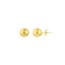 14K Yellow Gold 7 mm Ball Stud Earrings