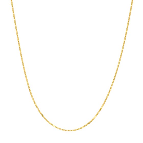 14K Yellow Gold .7 mm Cable Chain with Spring Ring - 18 in. 14K Yellow Gold .7 mm Cable Chain with Spring Ring - 18 in.