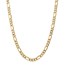 14k Yellow Gold 7 mm Flat Figaro Chain - 28 in.