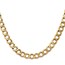 14K Yellow Gold 7mm Semi-Solid Curb Chain - 22 in.