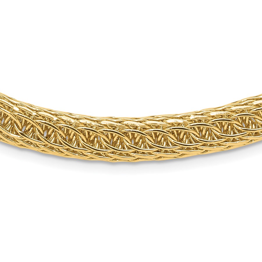 14K Yellow Gold 8.00mm Fancy Multi-Link Necklace - 18 in.
