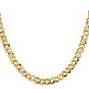 14k Yellow Gold 8.3 mm Solid Light Flat Cuban Chain - 22 in.