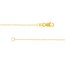 14K Yellow Gold .8mm D/C Cable Chain with Lobster Clasp - 18 in.