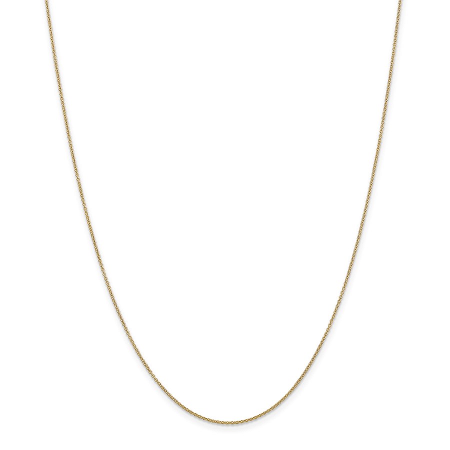 14k Yellow Gold .9 mm Cable Chain Necklace - 20 in.