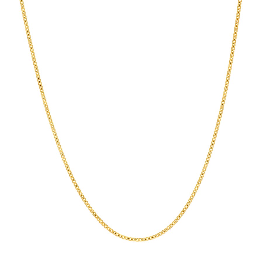 14K Yellow Gold .9 mm Tight Cable Chain - 16 in.