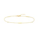14K Yellow Gold .95mm Mix Fancy Chain - 10 in.