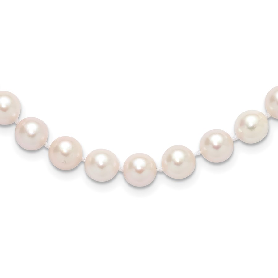14K Yellow Gold Akoya Cultured Pearl 24in Necklace - 24 in.