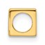 14K Yellow Gold Alphabet Bead Letter O