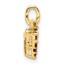 14K Yellow Gold Amethyst Peridot Grapes Chain Slide - 13.67 mm