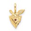 14K Yellow Gold Amethyst Peridot Grapes Chain Slide - 13.67 mm