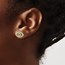 14K Yellow Gold and Black CZ Evil Eye Post Earring