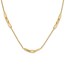 14K Yellow Gold and D/C Fancy Link Rope Necklace - 20.25 in.