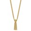 14K Yellow Gold and D/C Multi-Strand Rope Beads Necklace - 18 in.
