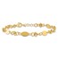 14K Yellow Gold and Diamond-cut Beaded Bracelet - 8.25 in.