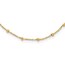 14K Yellow Gold and Diamond-cut Beaded Necklace - 16.75 in.