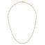 14K Yellow Gold and Diamond-cut Beaded Necklace - 16.75 in.