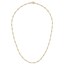 14K Yellow Gold and Diamond-cut Beaded Necklace - 16.75 in.