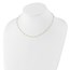 14K Yellow Gold and Diamond-cut Beaded Necklace - 16.75 in.