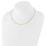 14K Yellow Gold and Diamond-cut Beaded Necklace - 17 in.