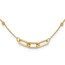 14K Yellow Gold and Diamond-cut Fancy Necklace - 18 in.