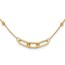14K Yellow Gold and Diamond-cut Fancy Necklace - 18 in.