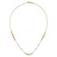 14K Yellow Gold and Diamond-cut Fancy Necklace - 18 in.
