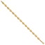 14K Yellow Gold and Satin Puffed Circles Bracelet - 7.5 in.