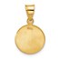 14K Yellow Gold and Satin Solid St Jude Thaddeus Medal - 21.2 mm