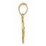 14K Yellow Gold and Satin St. Christopher Medal - 21.1 mm