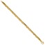 14K Yellow Gold and Textured Design Fancy Link Bracelet - 7.2 in.