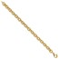 14K Yellow Gold and Textured Fancy Link Bracelet - 8 in.