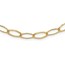 14K Yellow Gold and Textured Fancy Link Necklace - 31 in.