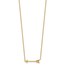 14K Yellow Gold Arrow 17in Necklace - 17 in.