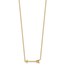 14K Yellow Gold Arrow 17in Necklace - 17 in.