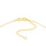14K Yellow Gold Bar .8mm Cable Chain Necklace - 16 -18 in.